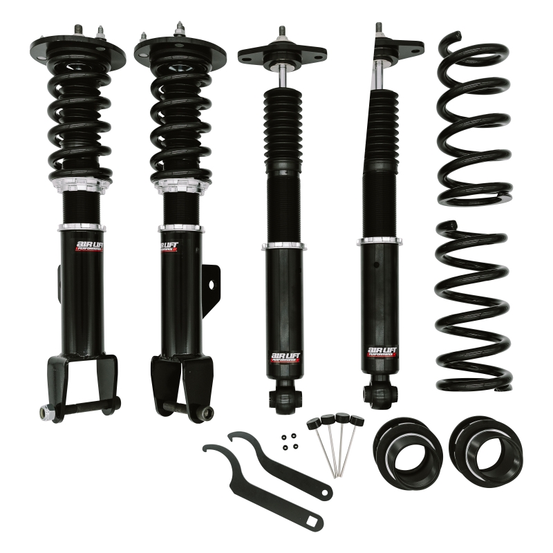 Dodge Challenger Coilover Suspension Kit - Front + Rear - Air Lift - 32-way Damping Adjustable + Monotube Dampers - `15-`23